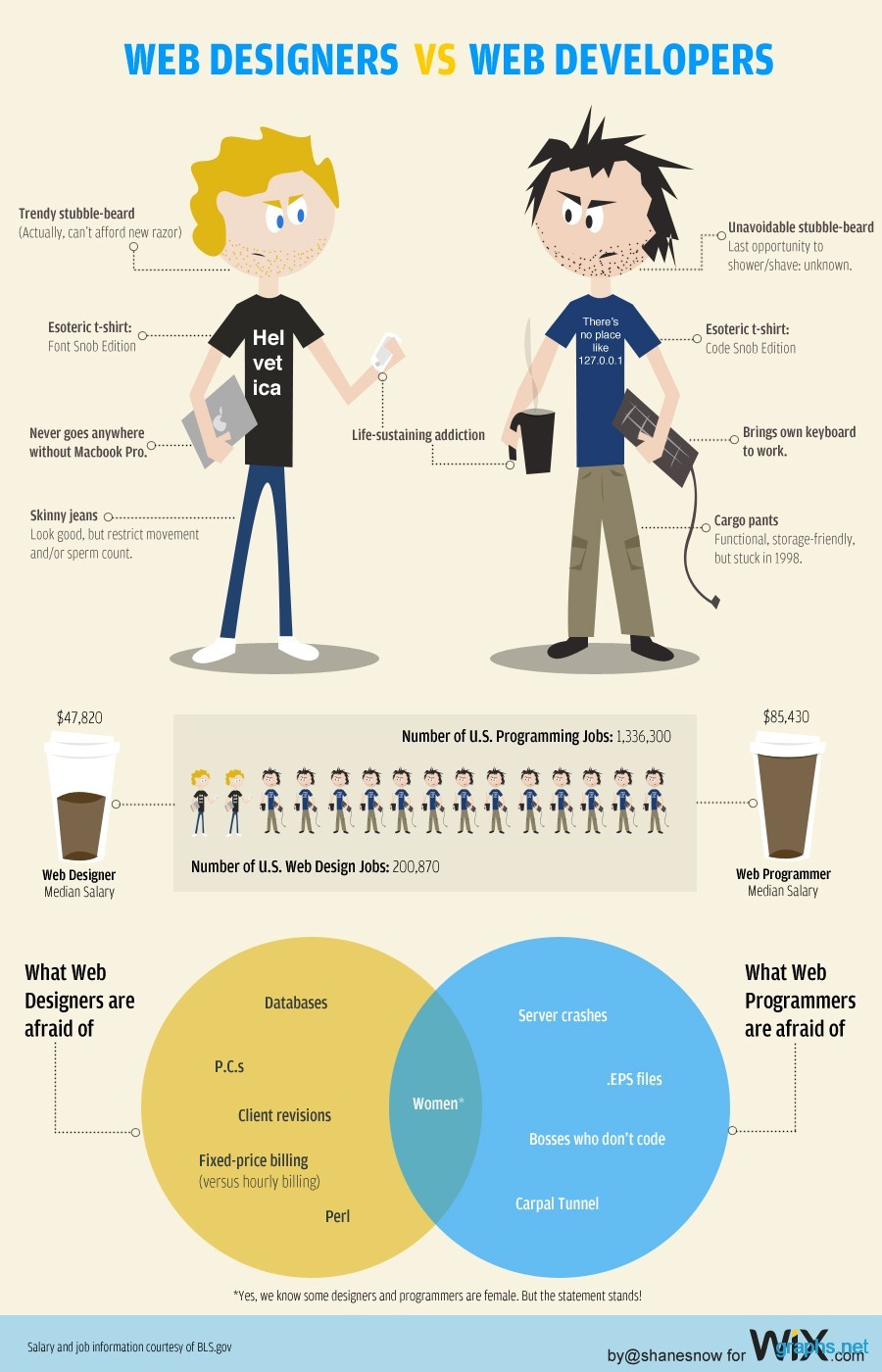 web developers vs web designers