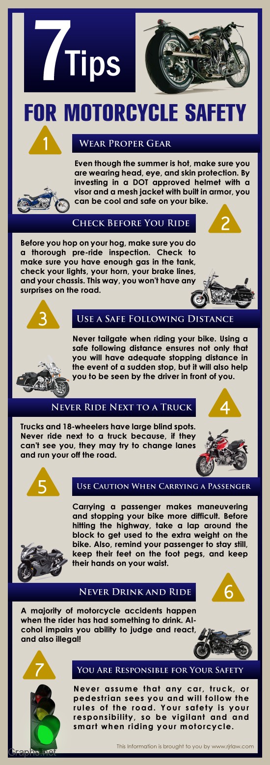 Tips for motorcycle safety