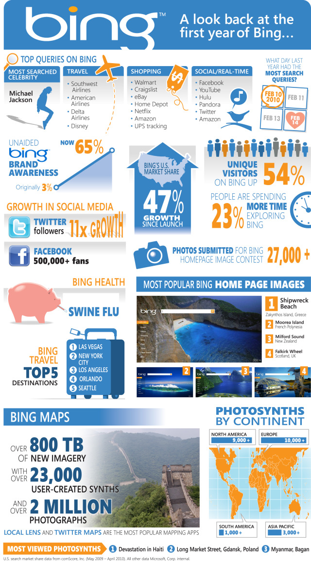 How Bing Performed in the First Year of Its Inception